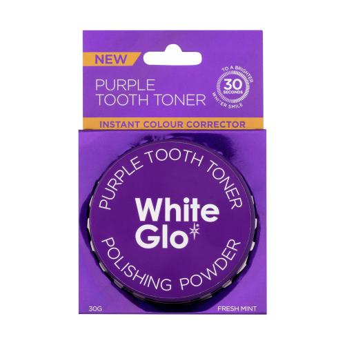 White Glo Purple Tooth Toner Polishing Powder 30 g bělicí pudr na zuby unisex