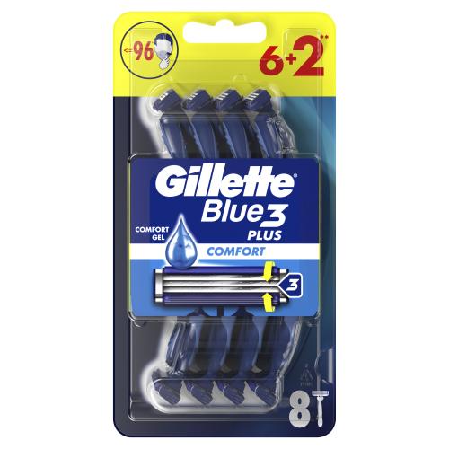 Gillette Blue3 Comfort jednorázová holítka 8 ks pro muže jednorázová holítka 8 ks