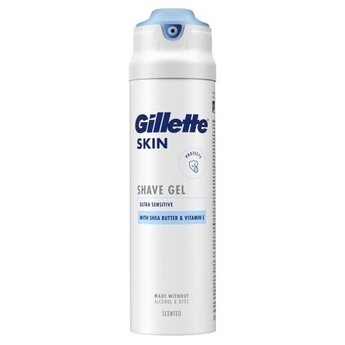 Gillette Skin Ultra Sensitive Shave Gel 200 ml ochranný a zklidňující gel na holení pro muže