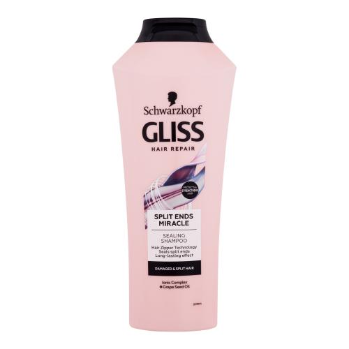 Schwarzkopf Gliss Split Ends Miracle Sealing Shampoo 400 ml šampon pro poškozené vlasy s roztřepenými konečky pro ženy