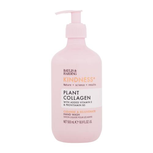 Baylis & Harding Kindness+ Plant Collagen pečující tekuté mýdlo na ruce vůně Coconut Milk & Rose Water 500 ml