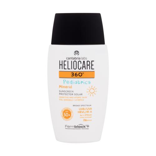 Heliocare 360° Pediatrics Mineral SPF50+ 50 ml voděodolný opalovací fluid na citlivou a atopickou pokožku pro děti