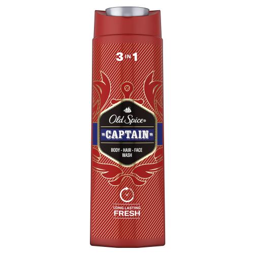 Old Spice Captain 400 ml sprchový gel na tělo, vlasy a obličej pro muže