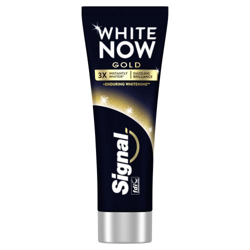 Signal White Now Gold 75 ml zubní pasta pro zářivější zuby unisex