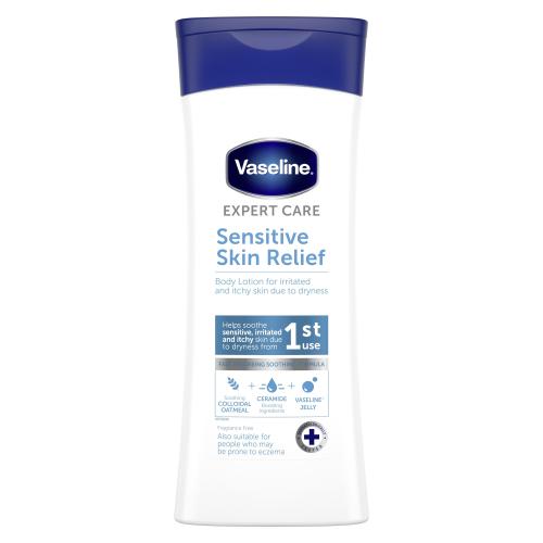 Vaseline Intensive Care Sensitive Skin Relief 400 ml hypoalergenní tělové mléko pro citlivou a suchou pokožku unisex