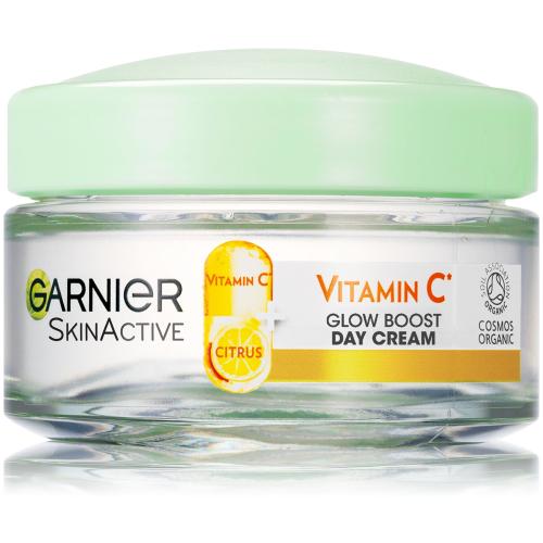 Garnier Skin Naturals Vitamin C Glow Boost Day Cream 50 ml rozjasňující a vyhlazující denní pleťový krém pro ženy