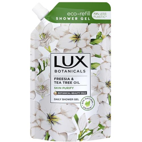 LUX Botanicals Freesia & Tea Tree Oil Daily Shower Gel 500 ml čisticí sprchový gel Náplň pro ženy