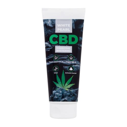 White Pearl CBD Charcoal Whitening bělicí zubní pasta s aktivním uhlím s CBD 75 ml