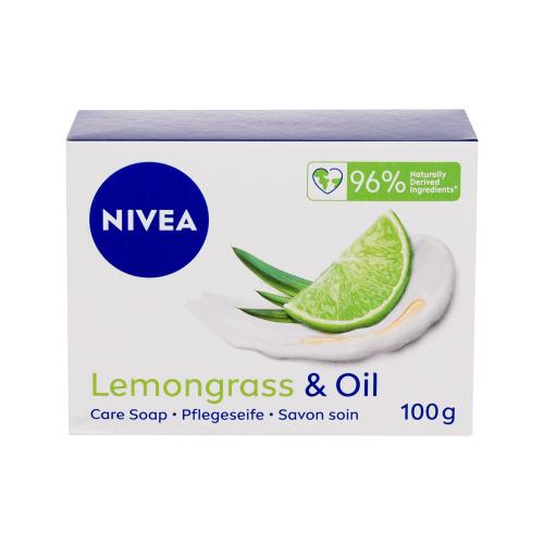 Nivea Lemongrass & Oil 100 g krémové tuhé mýdlo s vůní citronové trávy unisex