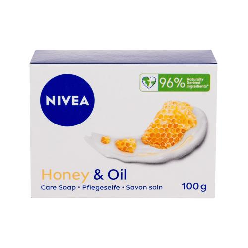Nivea Honey & Oil 100 g krémové tuhé mýdlo s jojobovým olejem a medem unisex