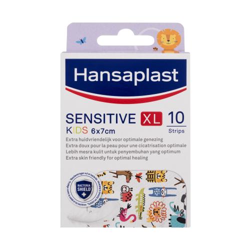 Hansaplast Sensitive Kids XL Plaster náplasti 6 x 7 cm pro děti 10 ks náplastí