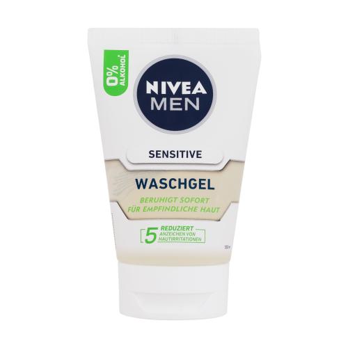 Nivea Men Sensitive Face Wash 100 ml zklidňující čisticí gel pro muže