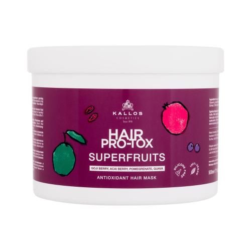 Kallos Cosmetics Hair Pro-Tox Superfruits Antioxidant Hair Mask 500 ml posilující maska na vlasy pro ženy