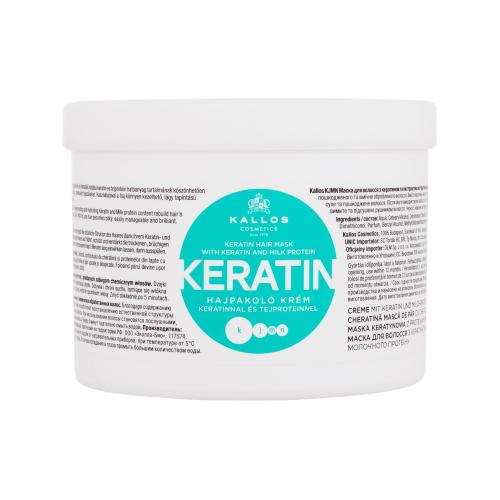 Kallos Cosmetics Keratin 500 ml regenerační maska na vlasy s keratinem pro ženy