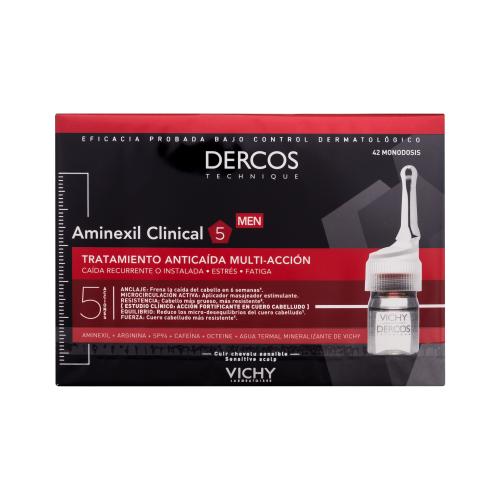 Vichy Dercos Aminexil Clinical 5 42x6 ml komplexní péče proti vypadávání vlasů pro muže