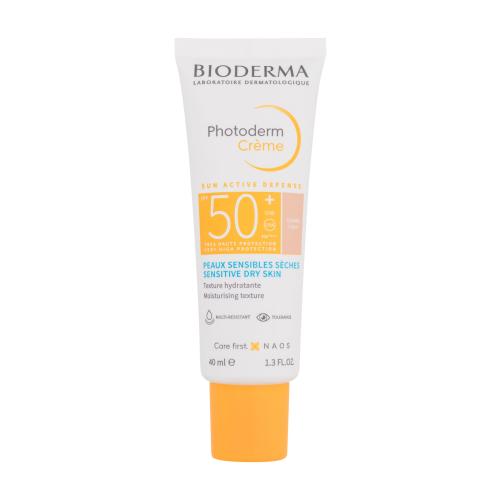 BIODERMA Photoderm Cream SPF50+ 40 ml hydratační a tónující opalovací krém na obličej unisex Light