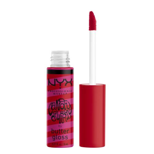 NYX Professional Makeup Butter Gloss Candy Swirl lesk na rty odstín 04 Candy Apple 8 ml