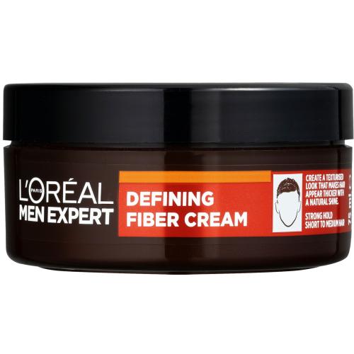 L'Oréal Paris Men Expert Barber Club Defining Fiber Cream 75 ml stylingový krém na vlasy se silnou fixací pro muže
