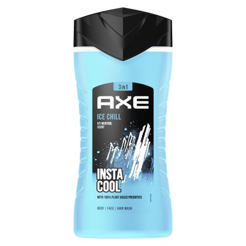 Axe Ice Chill 3in1 250 ml sprchový gel s vůní citronu a máty pro muže