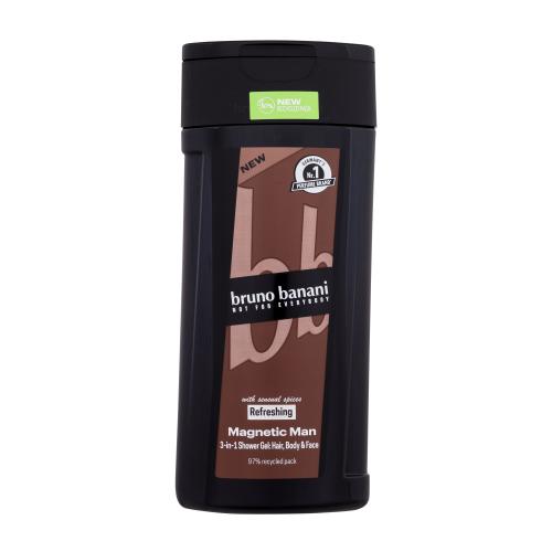 Bruno Banani Magnetic Man parfémovaný sprchový gel 3 v 1 pro muže 250 ml