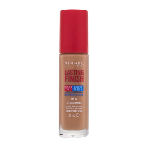 Rimmel Lasting Finish 35H Hydration Boost hydratační make-up SPF 20 odstín 400 Natural Beige 30 ml