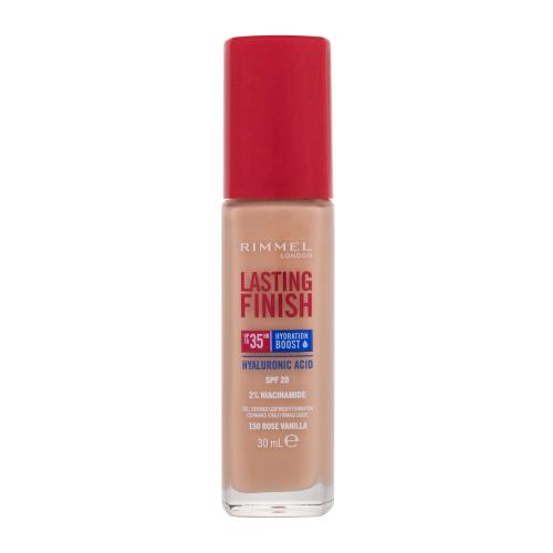 Rimmel Lasting Finish 35H Hydration Boost hydratační make-up SPF 20 odstín 150 Rose Vanilla 30 ml