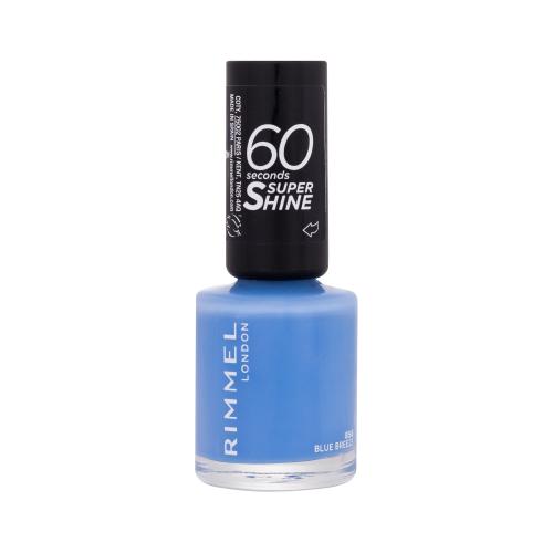 Rimmel London 60 Seconds Super Shine 8 ml rychleschnoucí lak na nehty pro ženy 856 Blue Breeze