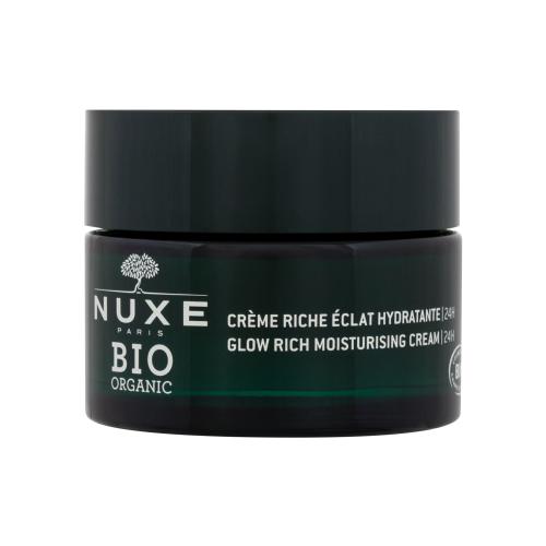 NUXE Bio Organic Citrus Cells Glow Rich Moisturising Cream 50 ml hydratační a rozjasňující denní pleťový krém tester pro ženy