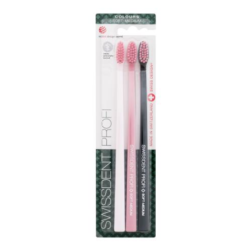 Swissdent Profi Trio zubní kartáčky soft 3 ks