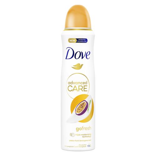 Dove Advanced Care Go Fresh Passion Fruit & Lemongrass 72h 150 ml antiperspirant s vůní marakuji a citronové trávy pro ženy