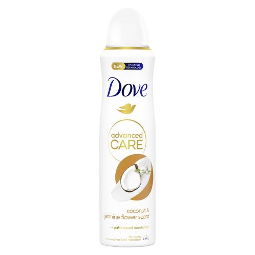 Dove Advanced Care Coconut & Jasmine 72h 150 ml antiperspirant s vůní kokosu a jasmínu pro ženy