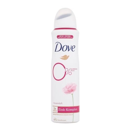 Dove 0% ALU Růže a Jasmín deodorant ve spreji bez hliníku Rose 150 ml