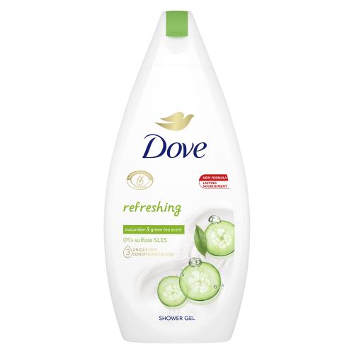Dove Refreshing Cucumber & Green Tea 450 ml osvěžující sprchový gel pro ženy