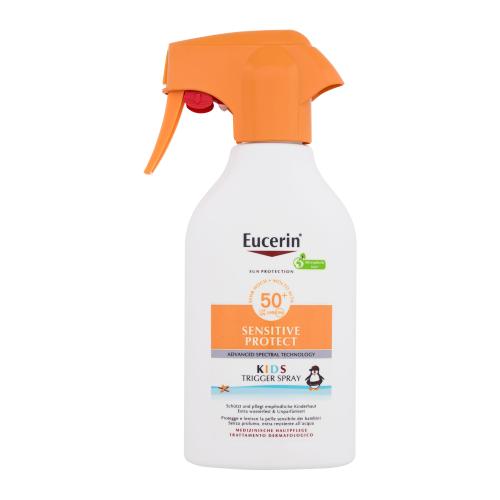 Eucerin Sun Kids Sensitive Protect Sun Spray SPF50+ 250 ml voděodolný sprej na opalování pro děti