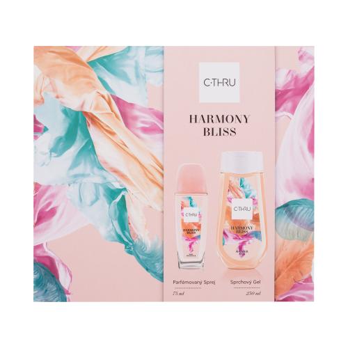 C-THRU Harmony Bliss dárková kazeta pro ženy tělový sprej 75 ml + sprchový gel 250 ml