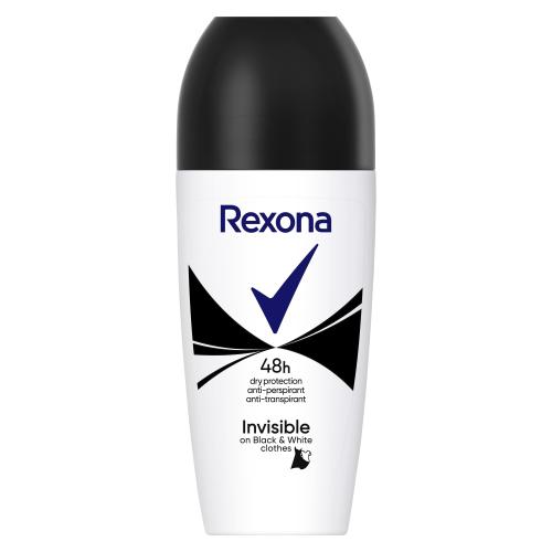Rexona Invisible Black+White Kuličkový antiperspirant 50 ml