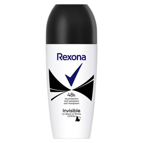Rexona MotionSense Invisible Black + White 50 ml antiperspirant roll-on pro ženy