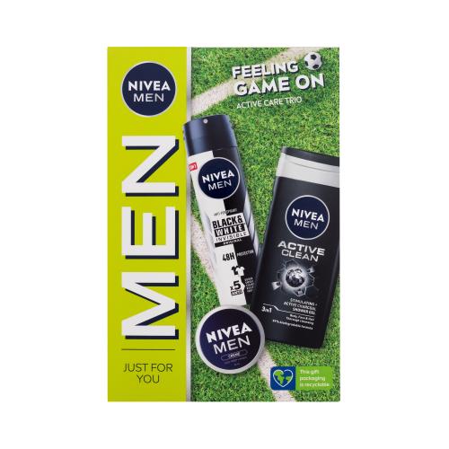NIVEA MEN Feeling Game On dárková sada na tělo a obličej pro muže