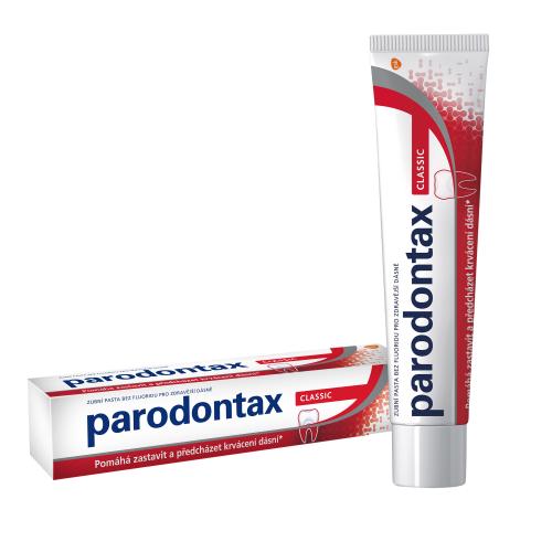 Parodontax Classic 75 ml zubní pasta bez fluoridu pro snížení krvácení dásní a zánětu unisex