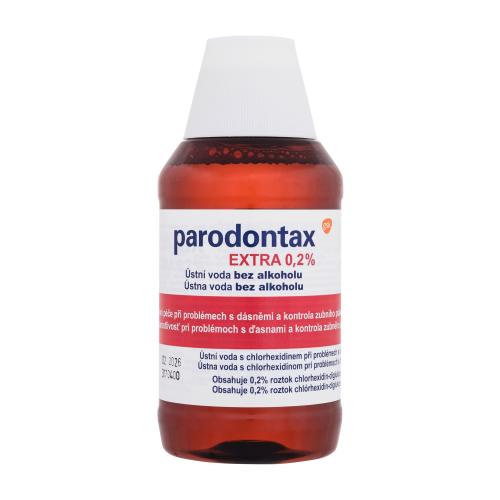 Parodontax Extra 0,2% ústní voda proti zubnímu plaku a pro zdravé dásně bez alkoholu 300 ml