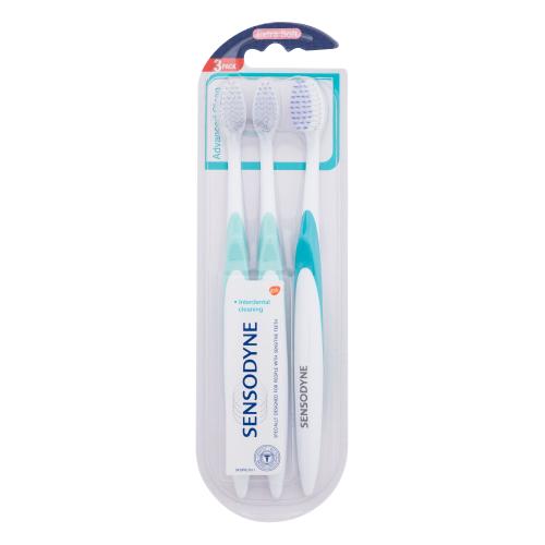 Sensodyne Advanced Clean Extra Soft Trio zubní kartáčky pro citlivé zuby unisex zubní kartáček 3 ks