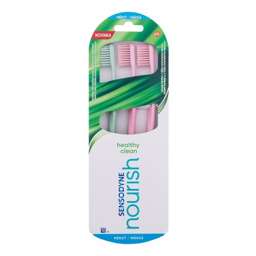 Sensodyne Nourish Healthy Clean Soft Trio měkký zubní kartáček unisex zubní kartáček 3 ks