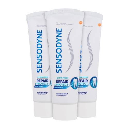 Sensodyne Repair & Protect Extra Fresh zubní pasta pro ochranu zubů a dásní 3x75 ml