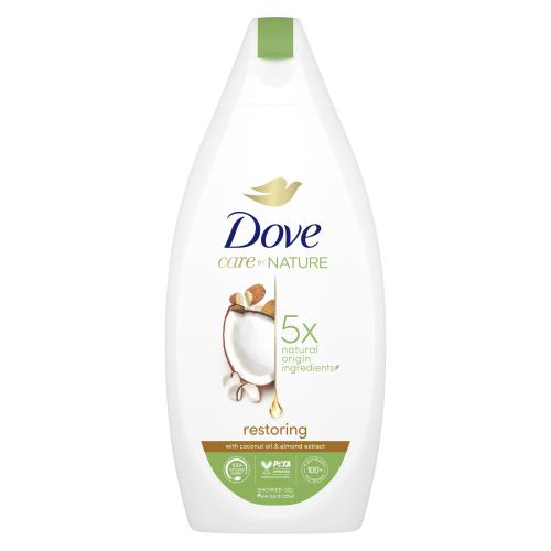 Dove Care By Nature Restoring Shower Gel 400 ml vyživující, hydratační a obnovující sprchový gel pro ženy