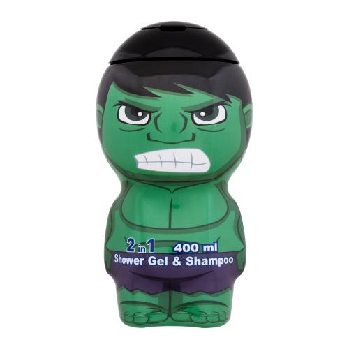 Marvel Avengers Hulk 2in1 Shower Gel & Shampoo 2D 400 ml sprchový gel pro děti