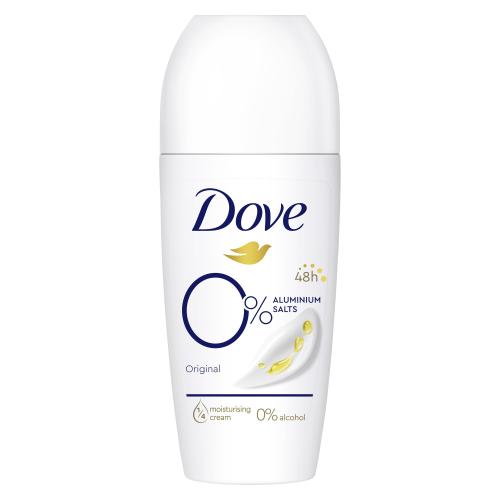 Dove 0% ALU Original 48h 50 ml deodorant pro eliminaci bakterií vznikajících při pocení pro ženy