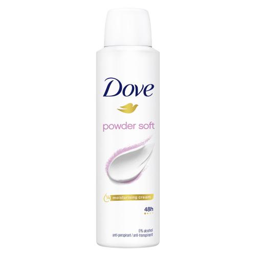 Dove Powder Soft 48h 150 ml antiperspirant s jemnou vůní dětského pudru pro ženy