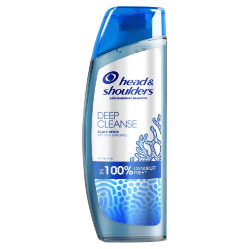 Head & Shoulders Deep Cleanse Scalp Detox Anti-Dandruff Shampoo 300 ml hloubkově čisticí šampon proti mastnotě a lupům unisex