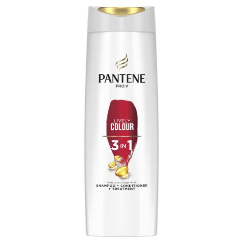 Pantene Lively Colour 3 in 1 360 ml šampon, kondicionér a maska pro barvené vlasy pro ženy