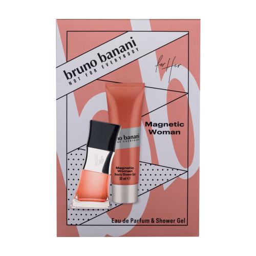 Bruno Banani Magnetic Woman dárková kazeta pro ženy parfémovaná voda 30 ml + sprchový gel 50 ml